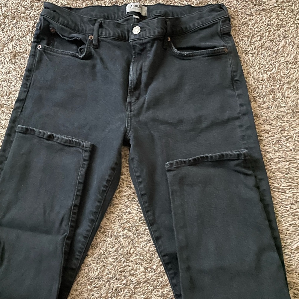Agolde Charcoal Denim Pants